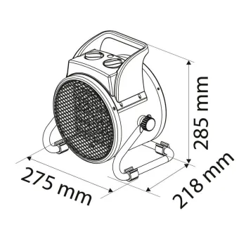 NAGRZEWNICA ELEKTRYCZNA CERAMICZNA PTC 3KW