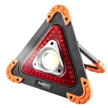 LAMPA BATERYJNA + TRÓJKĄT OSTRZEGAWCZY 2 W 1