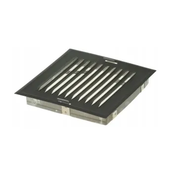 KRATKA METALOWA SKOŚNA W RAMCE Z SIATKĄ 14*14CM GRAFIT
