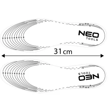 WKŁADKI DO BUTÓW AMORTYZUJĄCE ŻELOWE DO DOCIĘCIA 41-47