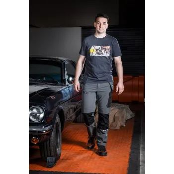 T-SHIRT Z NADRUKIEM MOTOR ROZMIAR L