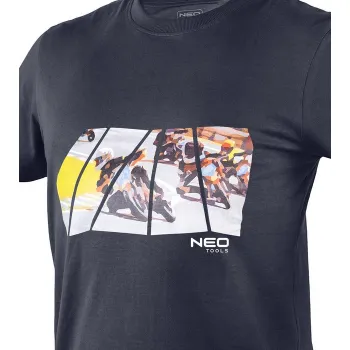 T-SHIRT Z NADRUKIEM MOTOR ROZMIAR L