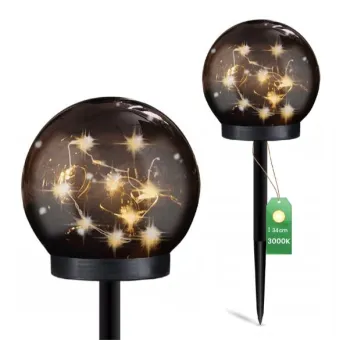 LAMPA SOLARNA KULA PRZYPALANA GLORIS 3000K