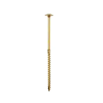 WKRĘT DO DREWNA Z KOŁNIERZEM NA TORX OCYNK ŻÓŁTY 5*45MM T25
