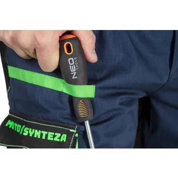 SPODNIE ROBOCZE MOTOSYNTEZA 100% BAWEŁNA RIP STOP ROZM. XL
