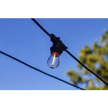 GIRLANDA 20M + 22 ŻARÓWKI FILAMENT