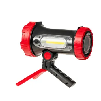 LATARKA LED  Z AKU. RUCHOMY UCHWYT 350LM+180LM