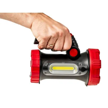 LATARKA LED  Z AKU. RUCHOMY UCHWYT 350LM+180LM