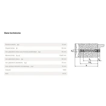 KOŁEK RAMOWY HYBRIDPOWER 10*90 T Z WKRĘTEM
