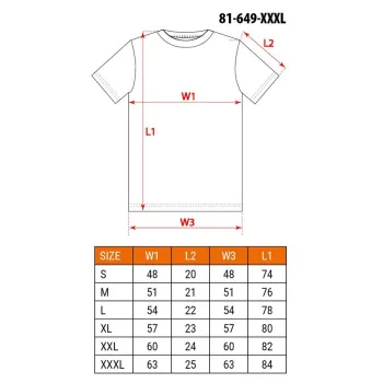 T-SHIRT GRANATOWY ROZMIAR XXXL