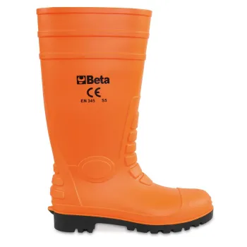 BUTY ROBOCZE WYSOKIE POMARAŃCZOWE PCW/KAUCZUK 45