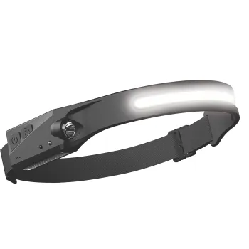 LATARKA CZOŁOWA LED AKU COB+XPE+SENSOR