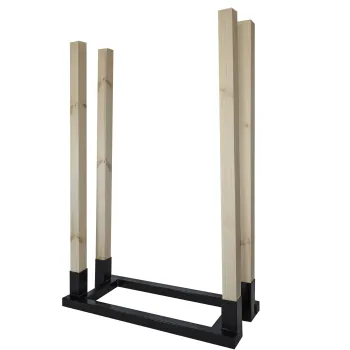 STOJAK NA DREWNO METALOWY 80CM. DREWNIANE SŁUPKI
