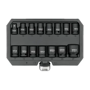 ZESTAW NASADEK UDAROWYCH KRÓTKICH 1/2'' 15 SZT. 10-27 MM