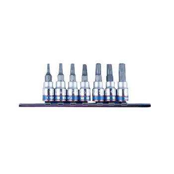 KPL. NASADEK 1/4'' TORX Z OTWOREM,7 SZT T10-740 NA SZYNIE