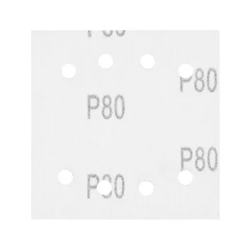 PAPIER ŚCIERNY KWADRAT P80 113*113MM, 8 OTW. 5 SZT.