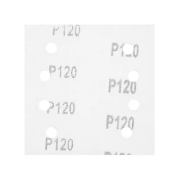 PAPIER ŚCIERNY KWADRAT P120 113*113MM, 8 OTW. 5 SZT.