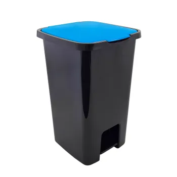 POJEMNIK NA ODPADY SORTA Z PEDAŁEM NIEBIESKI 45L
