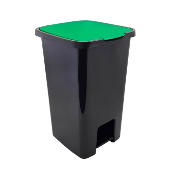 POJEMNIK NA ODPADY SORTA Z PEDAŁEM ZIELONY 45L