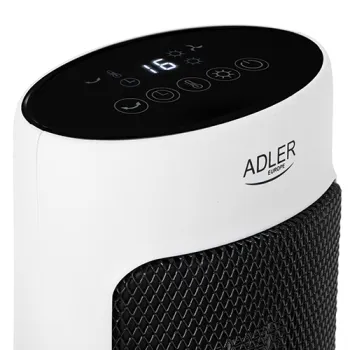 TERMOWENTYLATOR CERAMICZNY LED Z PILOTEM + TIMER 200W AD7738