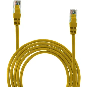 KABEL UTP 5E 1.5M ŻÓŁTY PATCHCORD