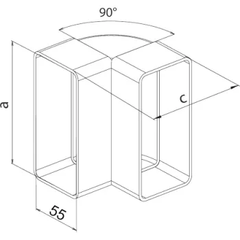 KOLANO PIONOWE 220*55  90'