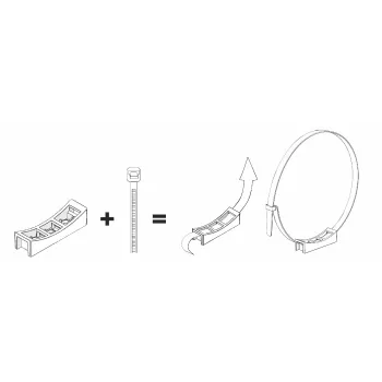 UCHWYT DO RUR Z OPASKĄ FI 75-150 2SZT