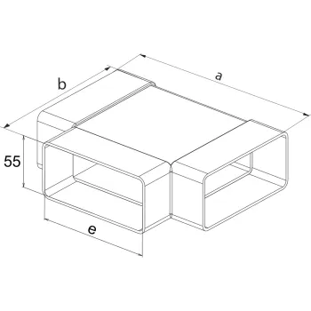 TRÓJNIK PŁASKI 220*55
