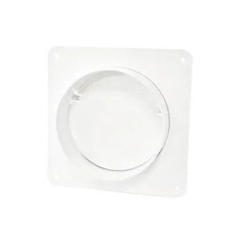 ŁĄCZNIK KANAŁU OKRĄGŁEGO Z ZAWOREM ZWROTNYM I KOŁNIERZ 100MM