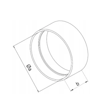 ŁĄCZNIK KANAŁU OKRĄGŁEGO 150MM