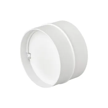 ŁĄCZNIK KANAŁU OKRĄGŁEGO Z ZAWOREM ZWROTNYM 100MM