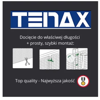 SIATKA PVC QUADRA 20 GRAFIT 1.0M*10MB OCZKO 20MM