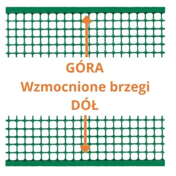 SIATKA PVC QUADRA 20 ZIELONA 0.5M*10MB OCZKO 20MM