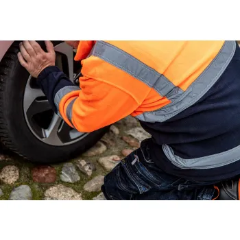 BLUZA POLAROWA OSTRZEGAWCZA POMARAŃCZOWA ROZMIAR XL