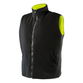 BEZRĘKAWNIK ROBOCZY DWUSTRONNY ODBLASKOWY ŻÓŁTY ROZMIAR XXL