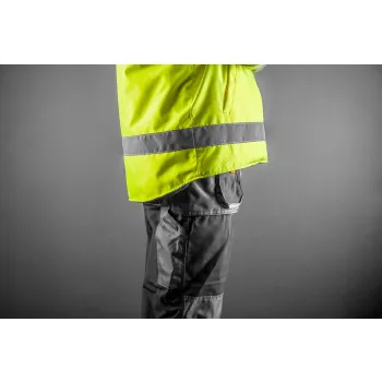 BEZRĘKAWNIK ROBOCZY DWUSTRONNY ODBLASKOWY ŻÓŁTY ROZMIAR XXL