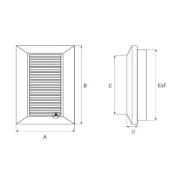 KRATKA WENTYLACYJNA DUO SMART 135 FI 125