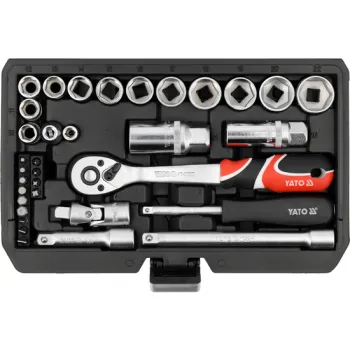 ZESTAW NARZĘDZIOWY 1/4', 3/8' 34 CZĘŚCI