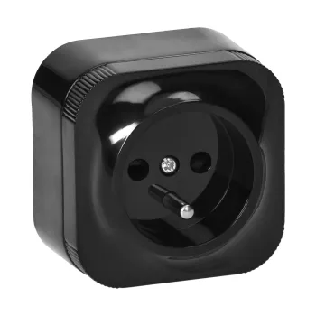 GNIAZDO POJEDYNCZE N/T TODO 2P+Z IP20,  CZARNY