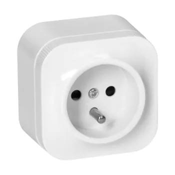 GNIAZDO POJEDYNCZE N/T TODO 2P+Z IP20,  BIAŁY