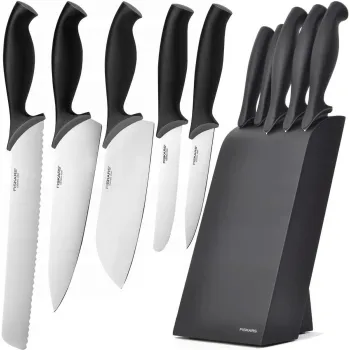 ZESTAW 5 NOŻY W BLOKU CZARNY