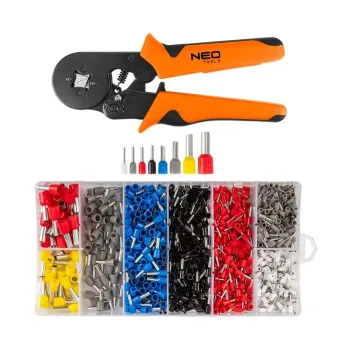 SZCZYPCE DO ZACISKANIA KOŃCÓWEK 205MM + 1200 TULEJEK