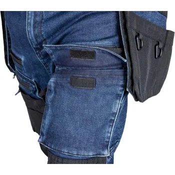 SPODNIE ROBOCZE DENIM WZMOCNIENIA CORDURA, GRANATOWE, ROZ. M