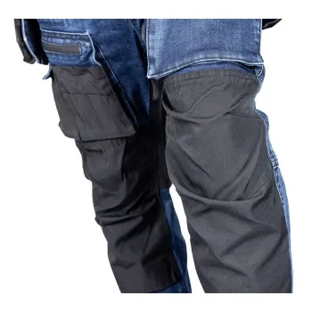 SPODNIE ROBOCZE DENIM WZMOCNIENIA CORDURA, GRANATOWE, ROZ. M