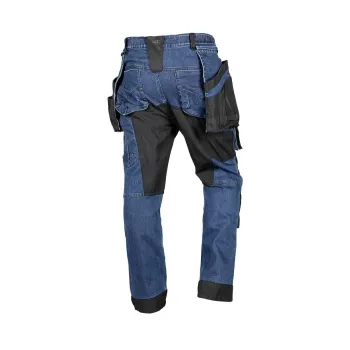 SPODNIE ROBOCZE DENIM WZMOCNIENIA CORDURA, GRANATOWE, ROZ. M