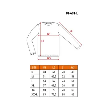 KOSZULKA Z DŁUGIM RĘKAWEM, CZARNA, ROZMIAR M