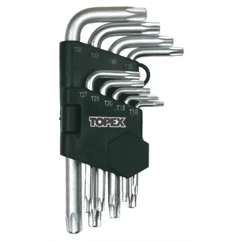 KLUCZE TORX 9 SZTUK  T10-T50MM