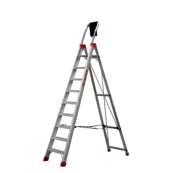 DRABINA LADY9, ALUMINIOWA PROFESJONALNA 9 STOPNI