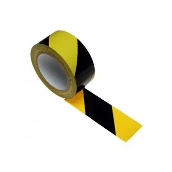 TAŚMA OSTRZEGAWCZA ŻÓŁTO-CZARNA SAMOPRZYLEPNA 48*25M