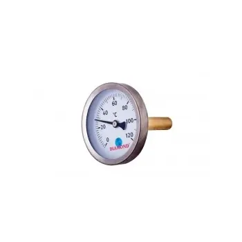 TERMOMETR ŚR 63MM 0-120C, TYŁ-GW 1/2'